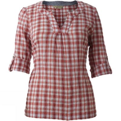 Pullover Royal Robbins Peasant Plaid Mujer - Rojas - Chile NKJ409513